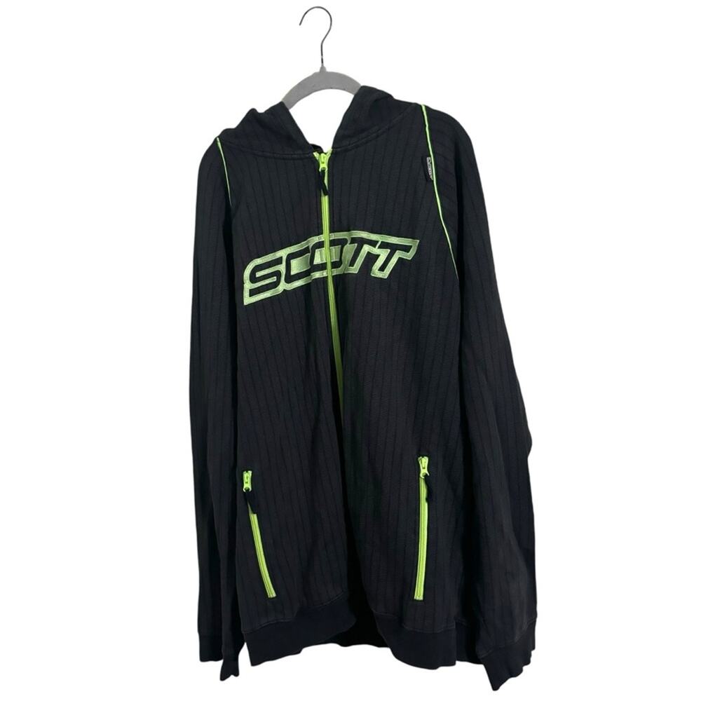 Scott Gray Green Men’s Zip Hooded Zipper Hooded Sweatshirt‎ XXL
